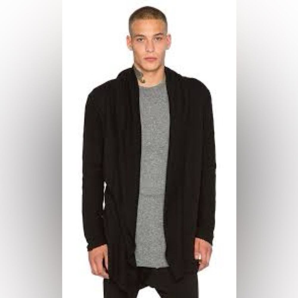 KNOMADIK by Daniel Patrick Mens S Shield Cloak Cardigan 100% Cotton French Terry